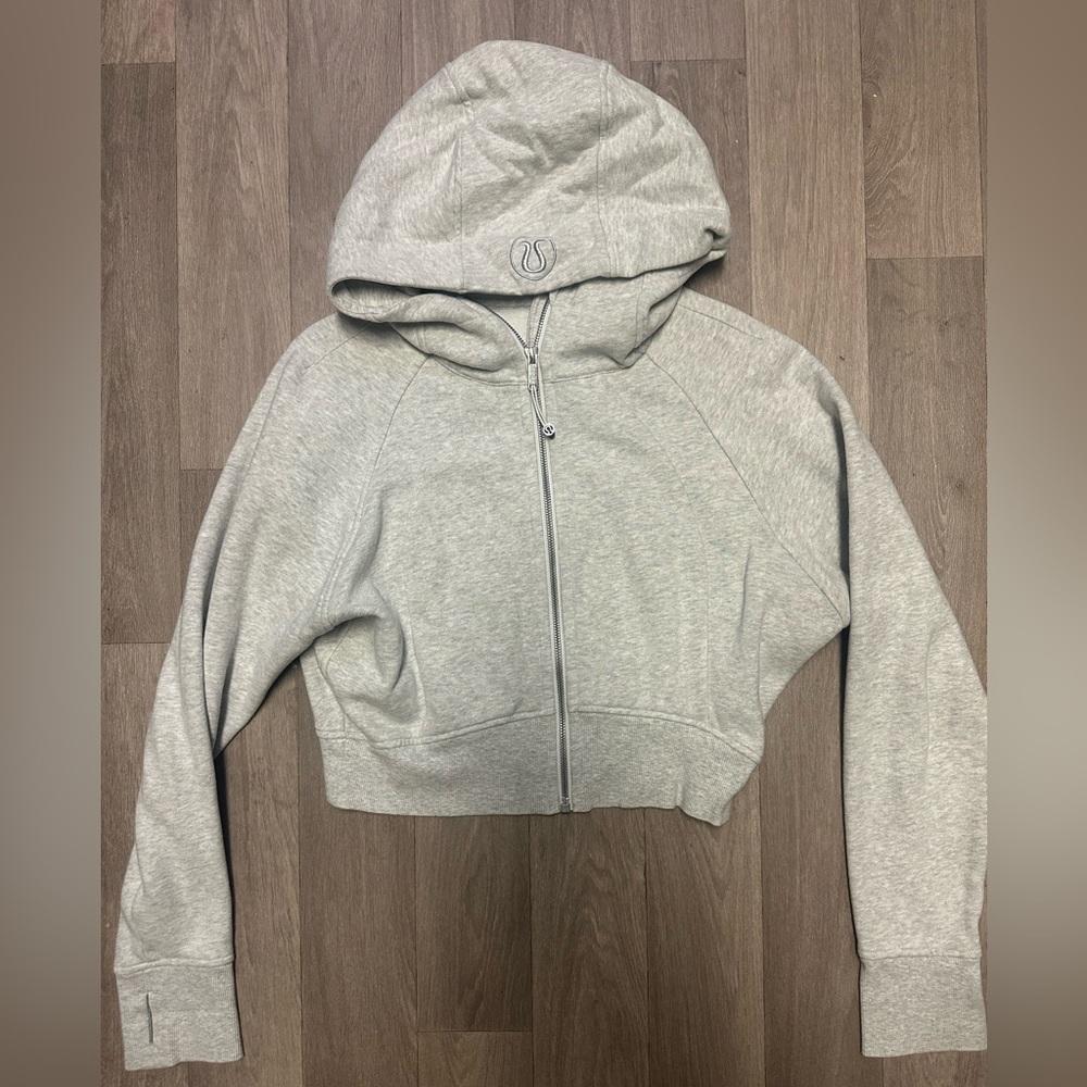 🩶Lululemon Scuba Oversized Heather Gray Zip-Up Jacket 🩶